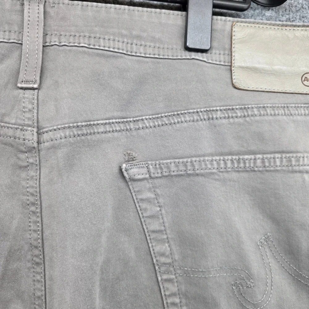 AG Adriano Goldschmied Everett Slim Straight Grey Pants 40x32 1794SUDSOY 32 Mens